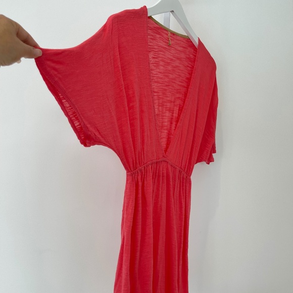 VITAMIN A CORAL TONE BEACH COVER-UP SIZE SMALL - Picture 4 of 14